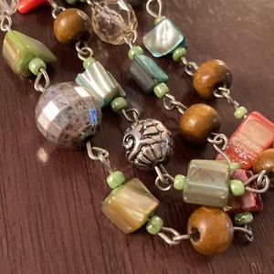 Eclectic Rainbow Beaded Necklace